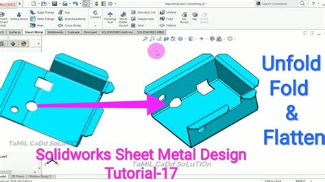 solidworks fold sheet metal|solidworks curved sheet metal.